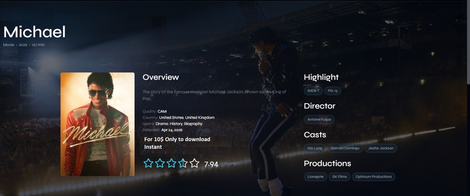 Christmas Praise Party Poster